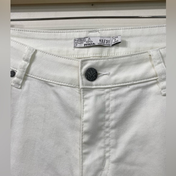 Prana Jada Boot Cut White Jeans Organic Cotton Blend 12/ 31 - Picture 7 of 16